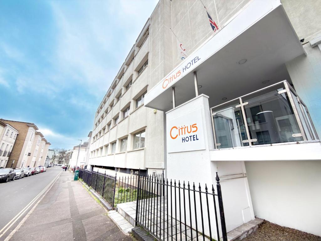 Exterior of Citrus Hotel Cheltenham near shops and attractions